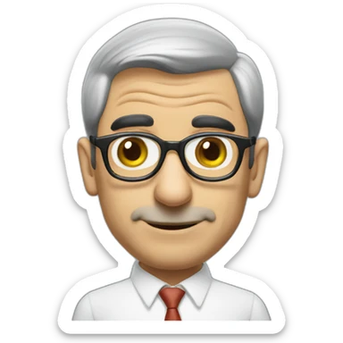 Mister Bean innovation consultant wearing glasses sticker