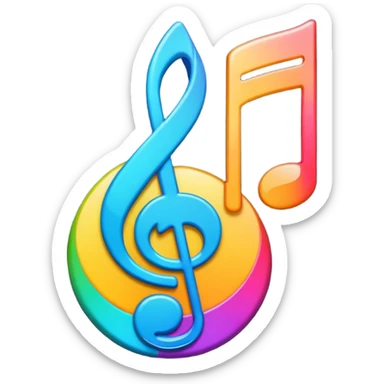 Music emoji sticker