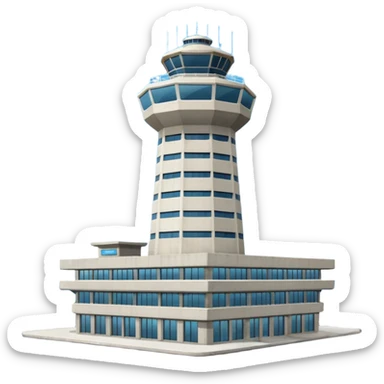 Airport ATC Tower sticker