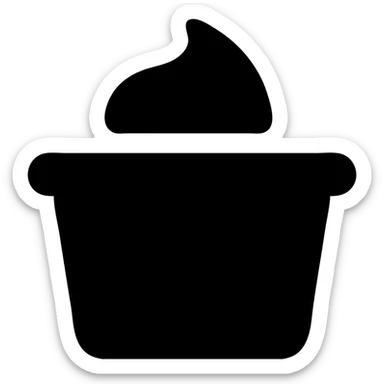 A sauce in a fast food packaging sticker