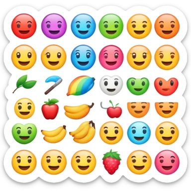 iOS 18 emoji aesthetics  sticker