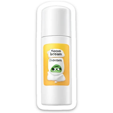eye cream bottle with label sticker