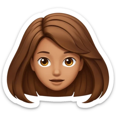 flipping hair emoji with hand flipping the hair sticker