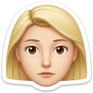 Side eye awkward face… sticker