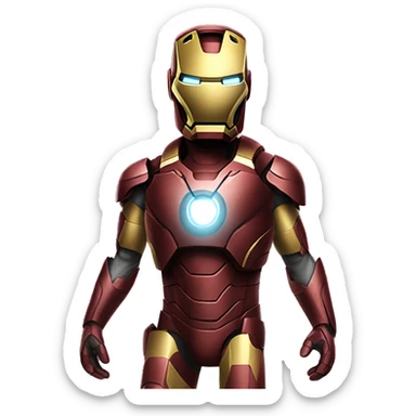iron man kangaroo sticker