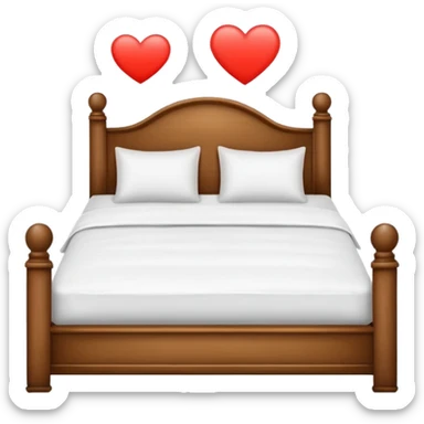 Love bed sticker
