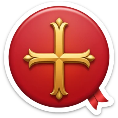 Symbol of sacrifice in berserk in red colour sticker