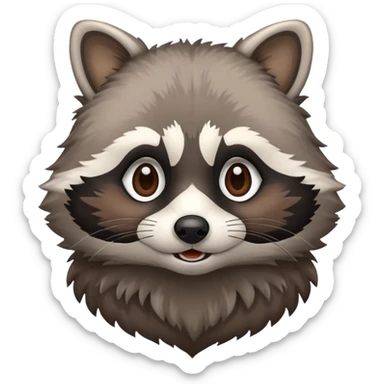 Raccoon I love you more

 sticker