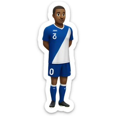 Maillot de foot France avec logo Logic interim sticker