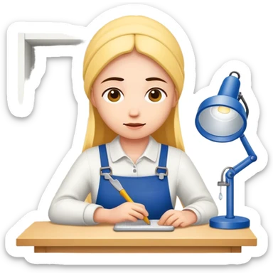 working in ikea sticker