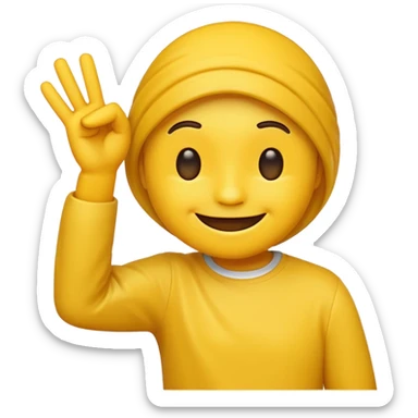 Dabbing emoji sticker