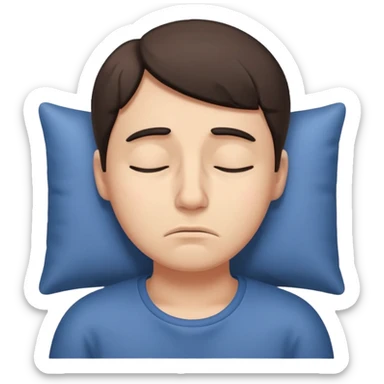 Sleepy Character zzz sticker