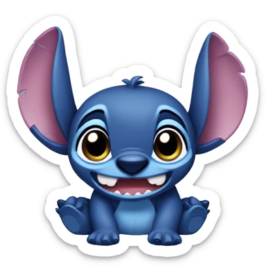 Cute stitch sticker