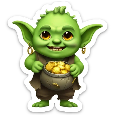 Tummy goblin sticker