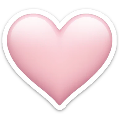 Light Pink heart sticker