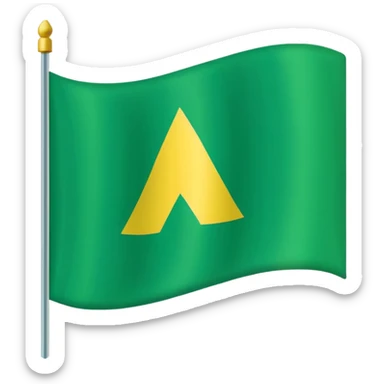 🚩 to green triangular flag sticker