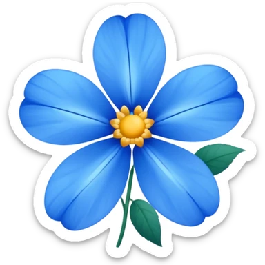 Flores azules sticker