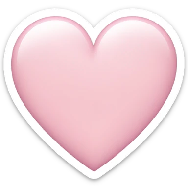Light pink heart sticker