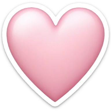 Light pink heart  sticker