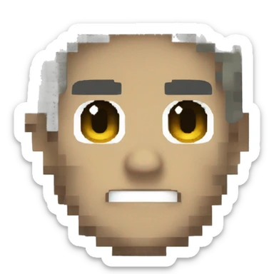 a pixelated character from a metroidvania game like castlevania style sticker