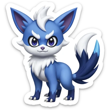 Meowstic-Noibat-Absol-fusion (full body) sticker