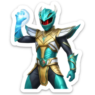 celestial dragon power ranger full body sticker