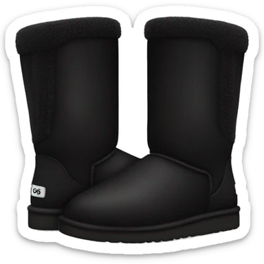 Black uggs sticker