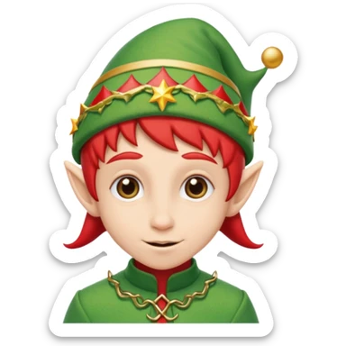 Christmas Elf sticker