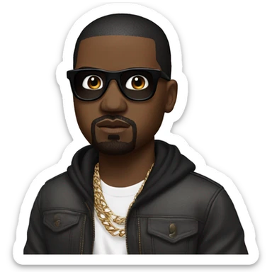 hello kitty kanye west sticker