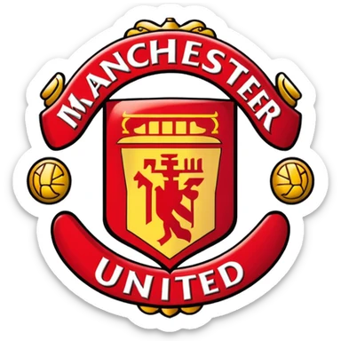 Create the emoji of Manchester united logo as emoji format for TikTok username sticker