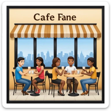 Café sticker