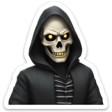 New years eve grim reape sticker