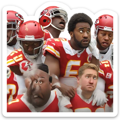 Kansas City Chiefs crying  sticker