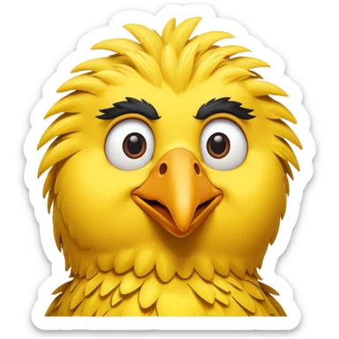 Big bird from Sesame Street sticker