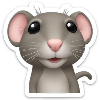 rat suede sticker