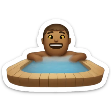Finn in a sauna sticker