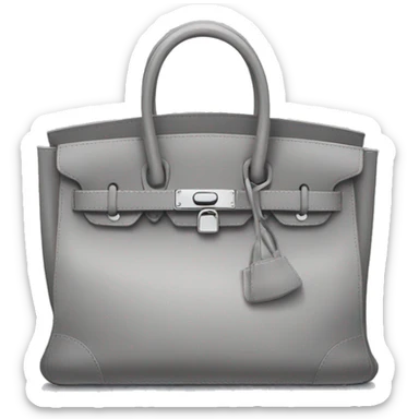 a grey birkin bag sticker