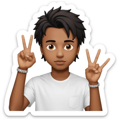 Playboi carti yvl hand sign sticker