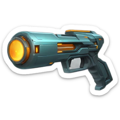 futuristic Gamma Ray 2 hand cannon sci-fi sticker