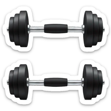 dumbells sticker