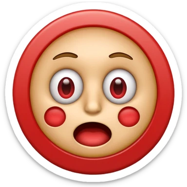 emoji of a classic internet meme face with a 'fraud alert' stamp sticker