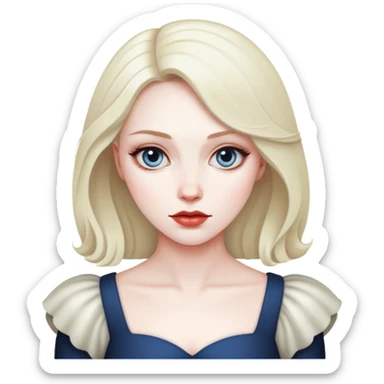 Lady crashing out dramatically  sticker