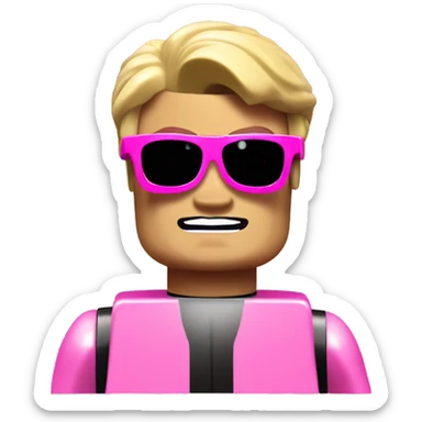 Lego Batman with pink sunglasses sticker