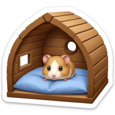 hamster hut sticker