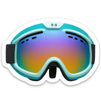 ski goggles sticker