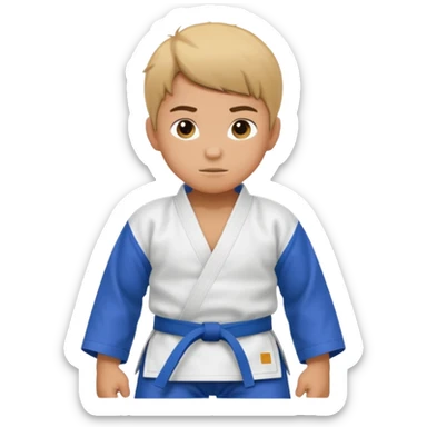 judo kid full body sticker