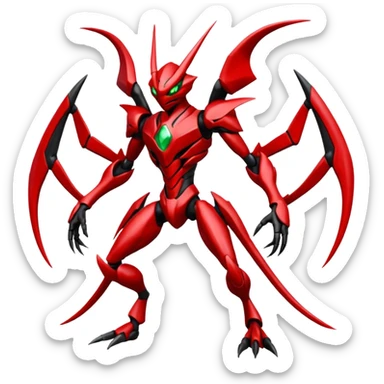 Bisharp-Scizor-Fakémon-hybrid-creature (full body)  sticker