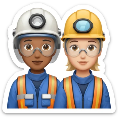 Technicians with Semi-Visual Face sticker