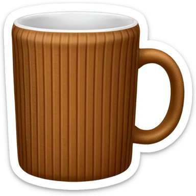 Patterned Corduroy texture ridges mug sticker