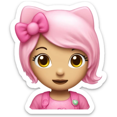hello kitty pink sticker